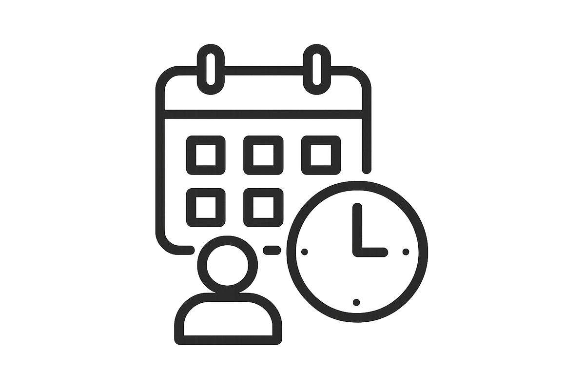 SCHEDULE A PRIVATE APPOINTMENT BLACK ICON PNG TRANSPARENT 